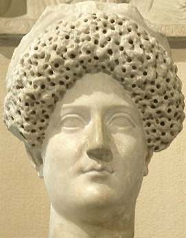 Domitia, wife of Domitian,  ca. 90 CE, Musée du Louvre Paris, MA1193